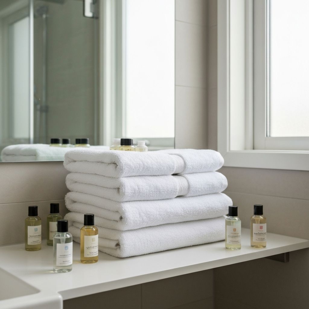 Fresh Towels & Toiletries